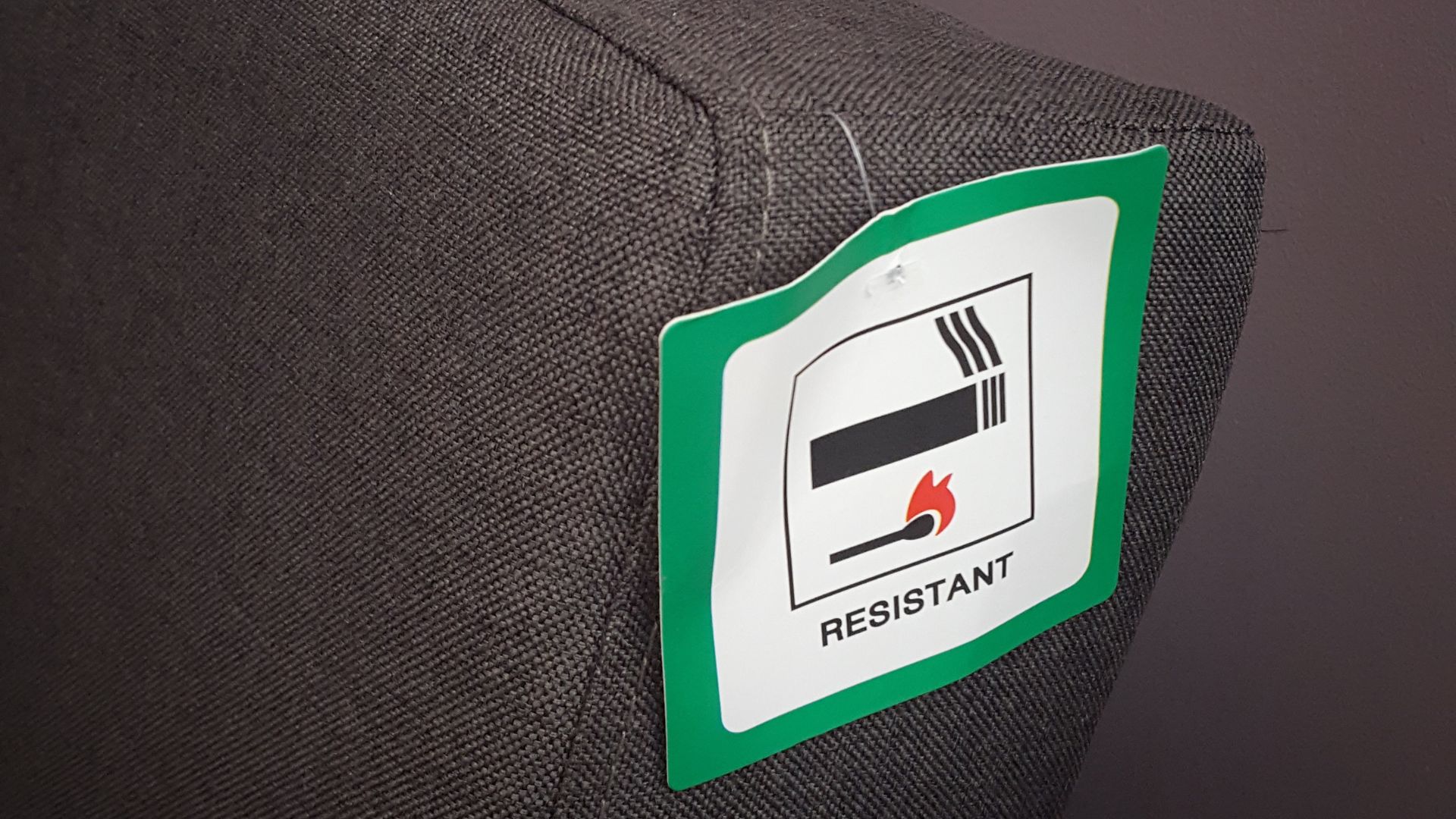 Product labelling on furniture